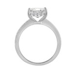 14K WHITE GOLD 2 1/3CT ROUND/EMERALD DIAMOND LADIES RING (CENTER STONE EMERALD DIAMOND 2.00CT) - Image 2