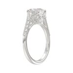 14K WHITE GOLD 3 1/2CT ROUND/MARQUISE DIAMOND LADIES BRIDAL SET (CENTER STONE MARQUISE DIAMOND 2.00CT) - Image 2