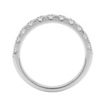 14K WHITE GOLD 3/4CT ROUND DIAMOND LADIES BAND - Image 2