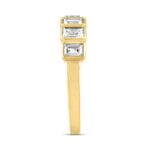 LADIES BAND 1 1/4CT EMERALD DIAMOND 14K YELLOW GOLD - Image 3