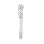 LADIES BAND 1 1/4CT ROUND DIAMOND 14K WHITE GOLD - Image 3