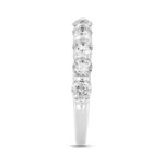 LADIES BAND 1CT ROUND DIAMOND 14K WHITE GOLD - Image 3