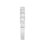 LADIES BAND 2CT ROUND DIAMOND 14K WHITE GOLD - Image 3