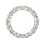LADIES BAND 3 1/4CT PRINCESS DIAMOND 14K WHITE GOLD - Image 2