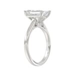 LADIES BRIDAL SET 3 7/8CT ROUND/EMERALD DIAMOND 14K WHITE GOLD (CENTER STONE EMERALD DIAMOND (2 1/2CT) - Image 2