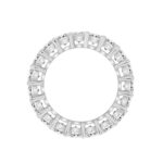 LADIES ETERNITY BAND 4 3/4CT PRINCESS DIAMOND 14K WHITE GOLD - Image 2