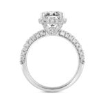 LADIES RING 2 3/4CT ROUND DIAMOND 14K WHITE GOLD (CENTER STONE ROUND DIAMOND 2CT ) - Image 2