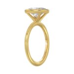 LADIES SOLITAIRE RING 3CT OVAL DIAMOND 14K YELLOW GOLD (CENTER STONE OVAL DIAMOND 3CT ) - Image 3