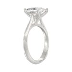 LADIES SOLITAIRE RING 3CT PRINCESS DIAMOND 14K WHITE GOLD - Image 3