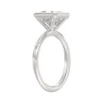 LADIES SOLITAIRE RING 3CT PRINCESS DIAMOND 14K WHITE GOLD (CENTER STONE PRINCESS DIAMOND 3CT ) - Image 3