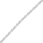 LADIES BRACELET 5.00CT OVAL DIAMOND 14K WHITE GOLD - Image 2