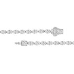 LADIES BRACELET 5.00CT OVAL DIAMOND 14K WHITE GOLD - Image 3