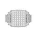 LADIES RING 4.00CT ROUND/PRINCESS/BAGUETTE DIAMOND 10K WHITE GOLD - Image 5