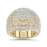 LADIES RING 2.00CT ROUND DIAMOND 10K YELLOW GOLD