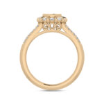 LADIES RING 0.50CT ROUND DIAMOND 10K YELLOW GOLD - Image 2