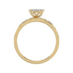 LADIES TRIOS SET 0.33CT ROUND DIAMOND 10K YELLOW GOLD - Image 2