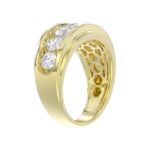 14K YELLOW GOLD 3.00CT ROUND DIAMOND MEN'S BAND - Image 4