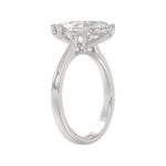 14K WHITE GOLD 1 1/2CT MARQUISE DIAMOND SOLITAIRE RING - Image 3