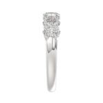 14K WHITE GOLD 1 1/2CT OVAL DIAMOND LADIES BAND - Image 4