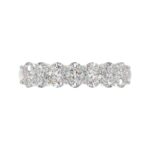 14K WHITE GOLD 1 1/2CT OVAL DIAMOND LADIES BAND - Image 5