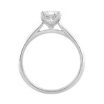 14K WHITE GOLD 1 1/2CT RADIANT DIAMOND LADIES SOLITAIRE RING - Image 2