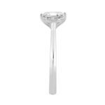 14K WHITE GOLD 1 1/2CT RADIANT DIAMOND LADIES SOLITAIRE RING - Image 3