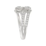 14K WHITE GOLD 1 1/2CT ROUND DIAMOND LADIES RING (CENTER STONE ROUND DIAMOND 2CT) - Image 3