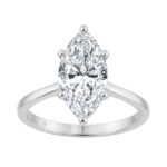 14K WHITE GOLD 2 1/2CT MARQUISE DIAMOND LADIES SOLITAIRE RING (CENTER STONE MARQUISE DIAMOND 2 1/2CT