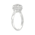 14K WHITE GOLD 2 1/2CT ROUND DIAMOND LADIES RING (CENTER STONE ROUND DIAMOND 2CT) - Image 2
