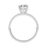 14K WHITE GOLD 2 1/4CT MARQUISE/ROUND DIAMOND LADIES RING (CENTER STONE MARQUISE DIAMOND 2CT) - Image 2
