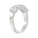 14K WHITE GOLD 2.00CT OVAL DIAMOND LADIES BAND - Image 3