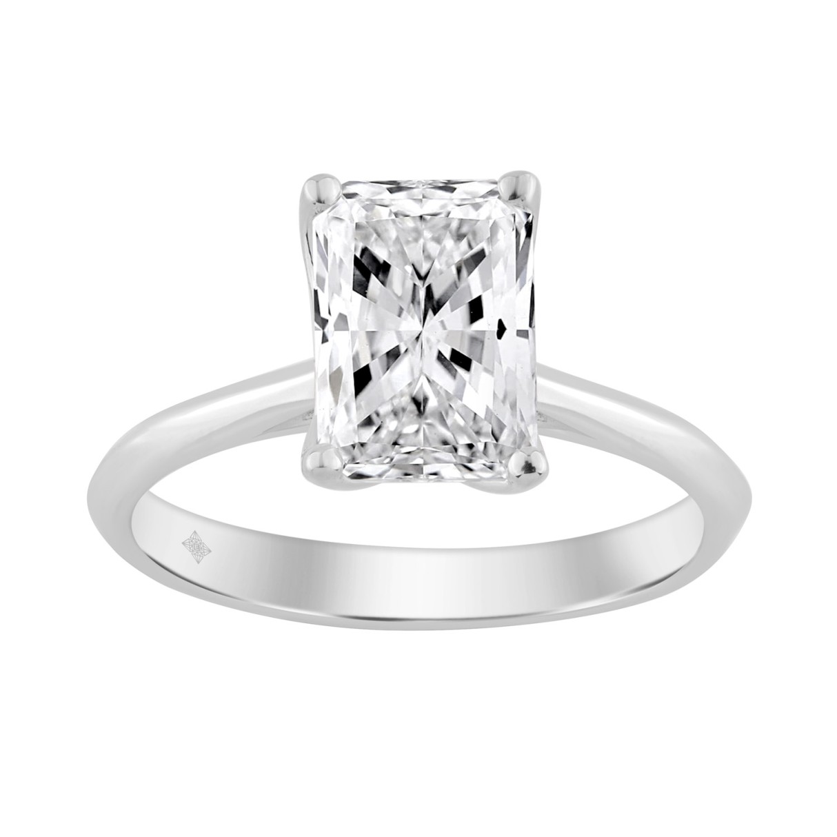 14K WHITE GOLD 2.00CT RADIANT DIAMOND LADIES SOLITAIRE RING 1 14K WHITE GOLD 2.00CT RADIANT DIAMOND LADIES SOLITAIRE RING - Image 1
