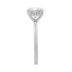 14K WHITE GOLD 3.00CT ROUND/CUSHION DIAMOND LADIES RING (CENTER STONE CUSHION DIAMOND 3CT) - Image 3