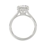 14K WHITE GOLD 4 3/8CT ROUND DIAMOND LADIES BRIDAL SET (CENTER STONE ROUND DIAMOND 3.00CT) - Image 2