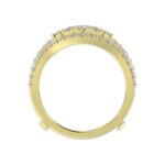 14K YELLOW GOLD 1 1/4CT ROUND DIAMOND LADIES WRAP RING - Image 2