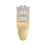 14K YELLOW GOLD 1 1/4CT ROUND/BAGUETTE DIAMOND LADIES BAND - Image 4