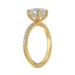 14K YELLOW GOLD 1 3/4CT ROUND DIAMOND LADIES RING (CENTER STONE ROUND DIAMOND 1 1/2CT) - Image 3