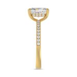 14K YELLOW GOLD 1 3/4CT ROUND/RADIANT DIAMOND LADIES RING (CENTER STONE RADIANT DIAMOND 1 1/2CT) - Image 4