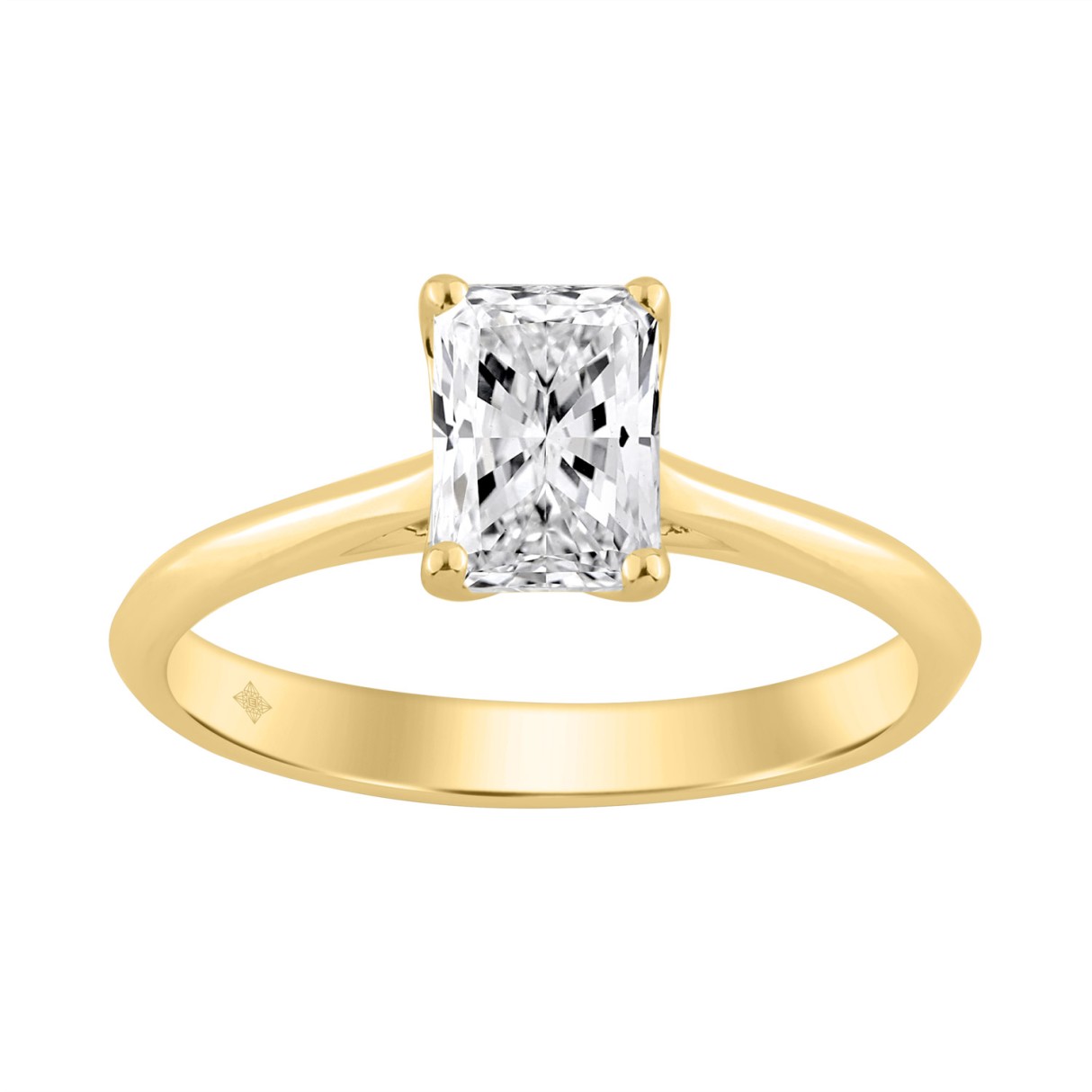 14K YELLOW GOLD 1.00CT RADIANT DIAMOND LADIES SOLITAIRE RING 1 14K YELLOW GOLD 1.00CT RADIANT DIAMOND LADIES SOLITAIRE RING - Image 1
