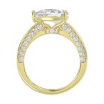 14K YELLOW GOLD 2 1/2CT ROUND/PEAR DIAMOND LADIES RING (CENTER STONE PEAR DIAMOND 2.00CT) - Image 2