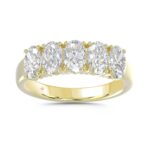 14K YELLOW GOLD 2.00CT OVAL DIAMOND LADIES BAND