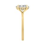 14K YELLOW GOLD 2.00CT OVAL/ROUND DIAMOND LADIES RING (CENTER STONE OVAL DIAMOND 2CT) - Image 3