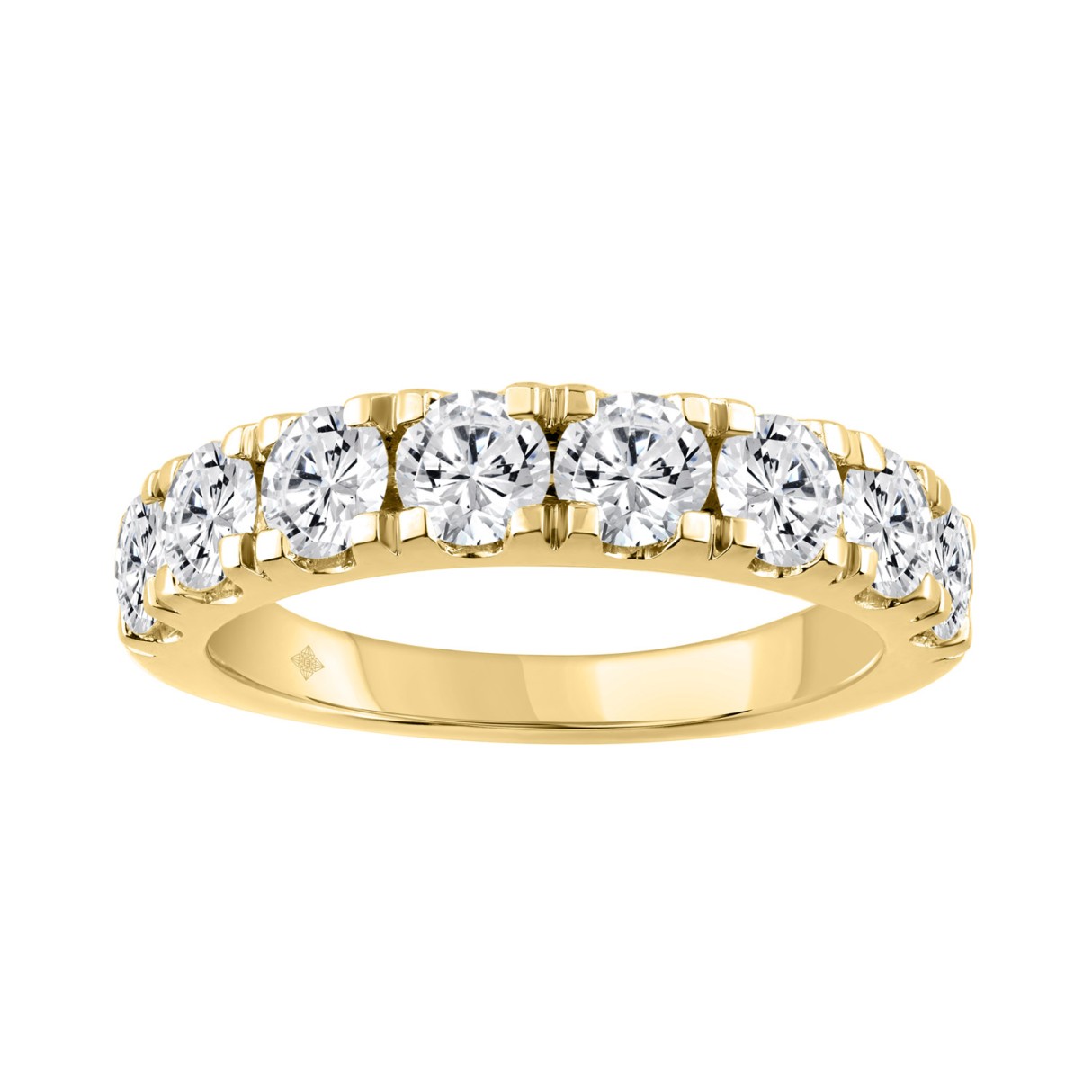 14K YELLOW GOLD 2.00CT ROUND DIAMOND LADIES BAND 1 14K YELLOW GOLD 2.00CT ROUND DIAMOND LADIES BAND - Image 1