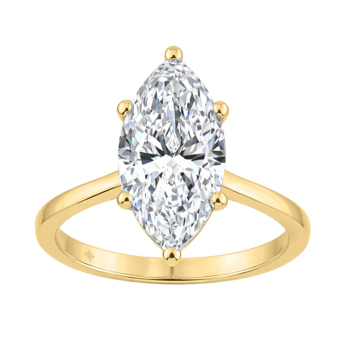 14K YELLOW GOLD 3.00CT MARQUISE DIAMOND LADIES SOLITAIRE RING (CENTER STONE MARQUISE DIAMOND 3CT 1 14K YELLOW GOLD 3.00CT MARQUISE DIAMOND LADIES SOLITAIRE RING (CENTER STONE MARQUISE DIAMOND 3CT - Image 1