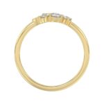 Classic 10K Yellow Gold  Round Lab Grown Diamond ladies Ring 1/2CT (Color F-G -Clarity VS1/VS2) - Image 2