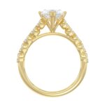Ladies 14K Yellow Gold Ladies Elegance- Bridal Set  3 1/3CT Round & Marquise Diamonds 3.00CT Marquise Center stone (Color F-G -Clarity VS1/VS2) - Image 2