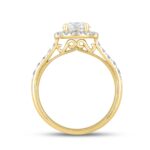 LADIES RING 1 1/2CT ROUND DIAMOND 14K YELLOW GOLD (CENTER STONE ROUND DIAMOND 1CT) - Image 2