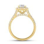 LADIES RING 1 3/4CT ROUND DIAMOND 14K YELLOW GOLD (CENTER STONE ROUND DIAMOND 1CT ) - Image 2