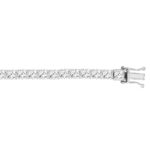 LADIES BRACELET 11CT ROUND DIAMOND 14K WHITE GOLD - Image 2