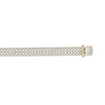 LADIES BRACELET 5CT ROUND DIAMOND 14K YELLOW GOLD - Image 2